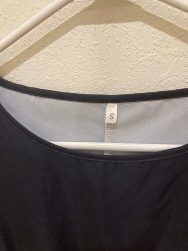 Used Excellent - Women's Summer Dress Short Sleeve Gradient Black & White, Small - Picture 2 of 5