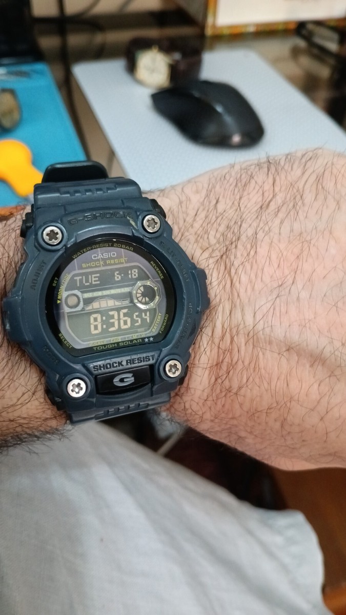 CASIO G-SHOCK 3293 GR-7900NV Tough Solar Military Navy Blue 51 mm