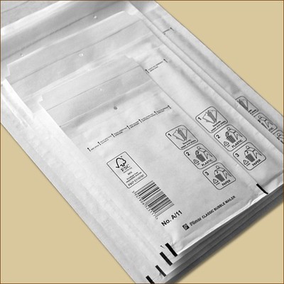 Luftpolstertaschen Gr. A/1 DIN A6 weiß Luftpolsterumschläge Versandtaschen