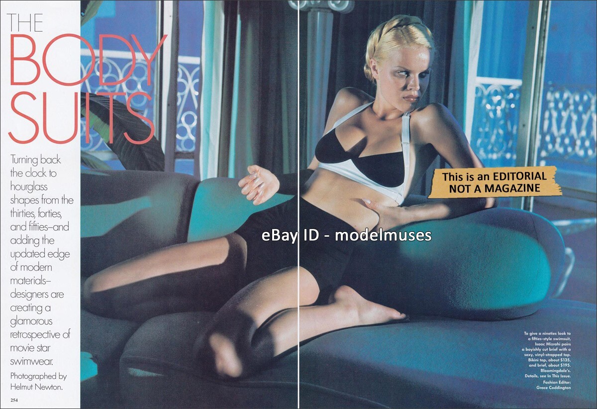 EVA HERZIGOVA 10-Page Editorial VOGUE May 1995 HELMUT NEWTON