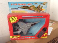 Rarissimo aereo jet f-15 suoni e luci ceppiratti radiocomandato nuovo in box