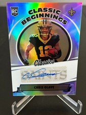 2022 Classics Chris Olave Classic Beginnings Silver Rookie Auto /35 RC B732