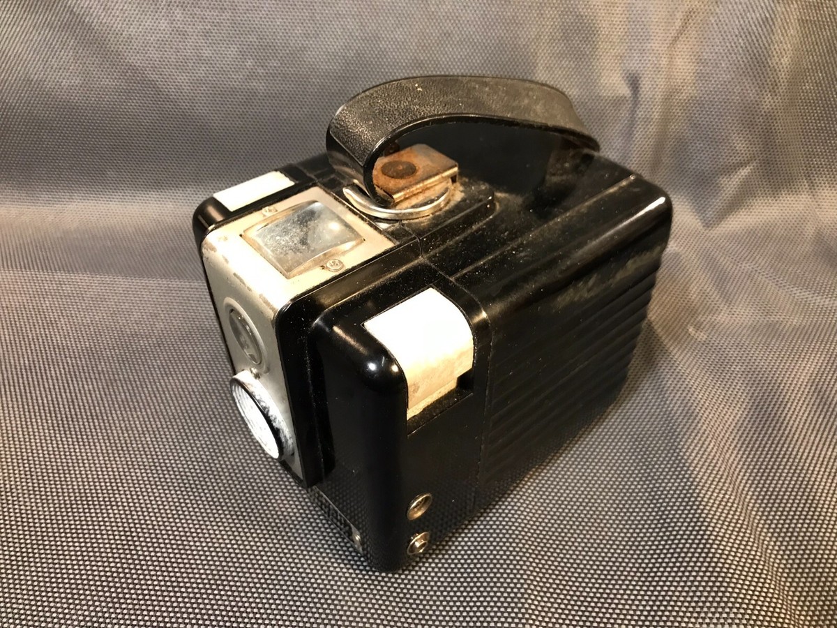Appareil Photo Vintage KODAK Brownie Flash Avec Sacoche Cuir - Occasion