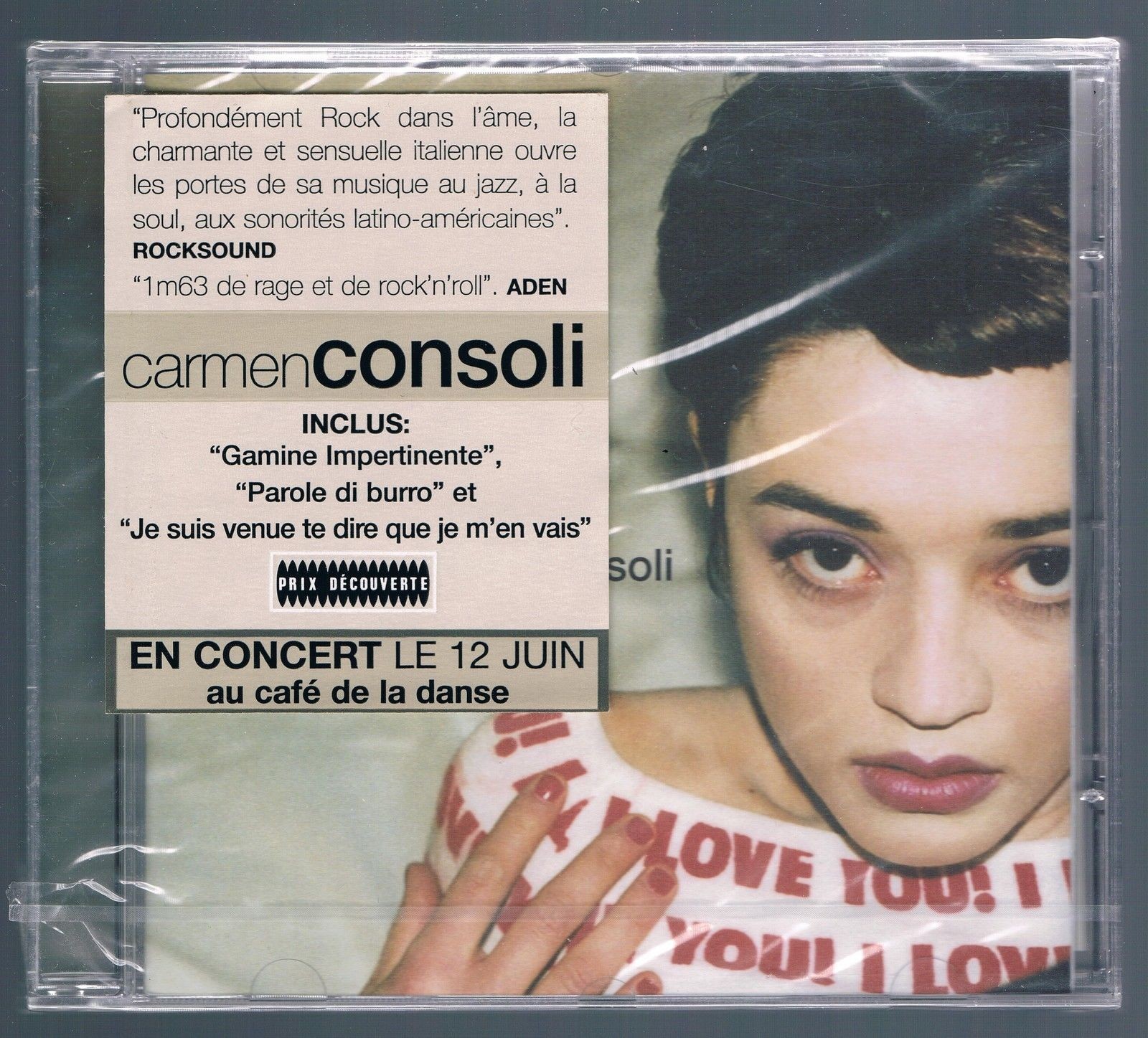 CARMEN CONSOLI STATO DI NECESSITA' (ETAT DE NECESSITE) CD F.C SIGILLATO!!!