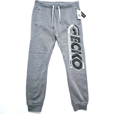 Ecko Unltd Men s Fleece Jogger Pants Grey Marled - EO12G819
