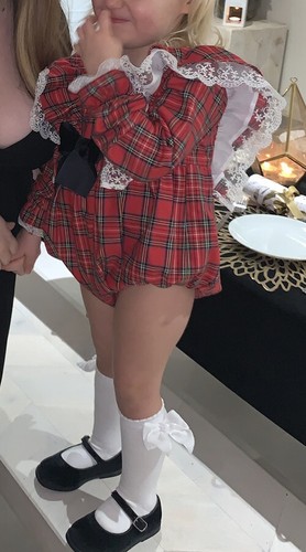 baby girl tartan romper - 第 2/4 張圖片