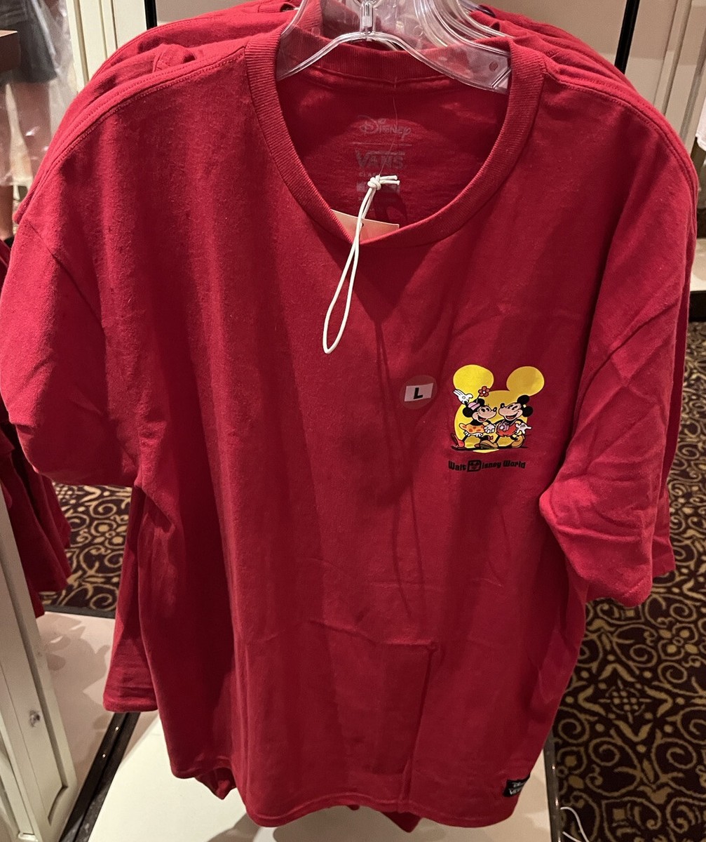 Disney Park 2022 50th Anniversary Mickey Minnie Vans Of The Wall T-Shirt L  XL XX