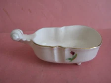 JAPAN HAND PAINTED CHINA VIOLIN OPEN SALT CELLAR