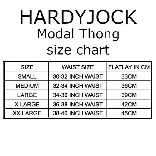 Hardyjock Mens Underwear Thong in Soft Stretch Modal with Stretchy G-String Back - Picture 20 of 25