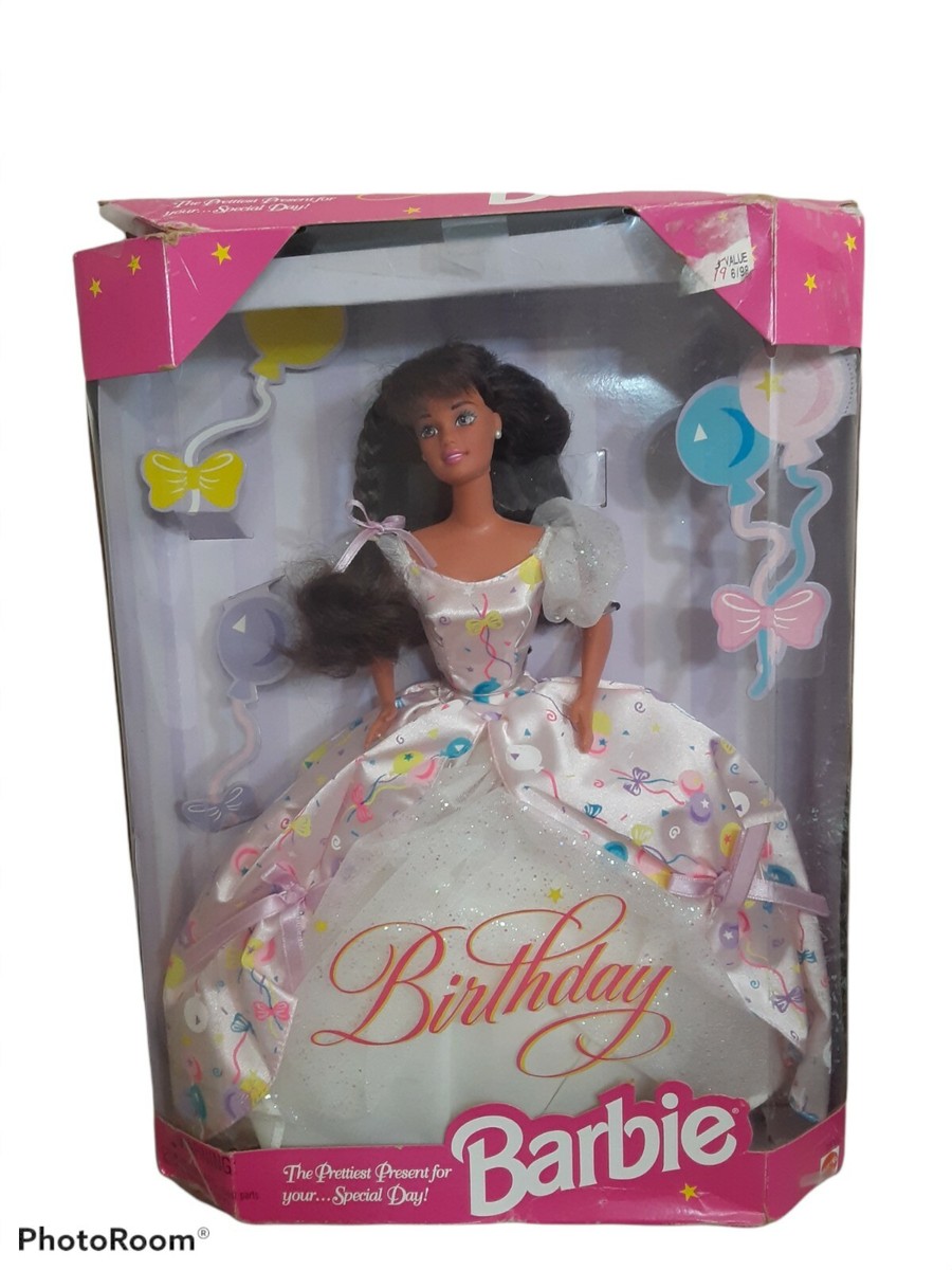 Vtg Mattel 1996 Birthday Barbie 16000 Brunette New Original Box | eBay