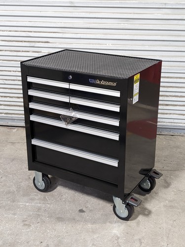 Pro Source 5 Drawer Tool Box Roller Cabinet 33 x 26 x 18 Steel Black | eBay