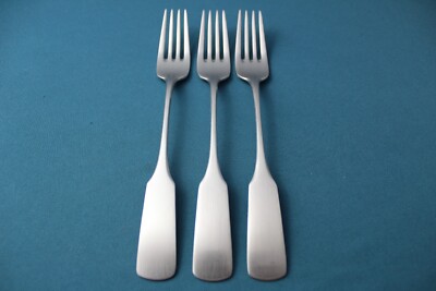 WMF PILGRIM Dinner Forks (Set of 3) Satin Stainless Germany 7 1/2''