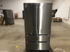 36 in. 4 Door French Door Refrigerator, Stainless (OPEN BOX COSMETIC IMPECTIONS)
