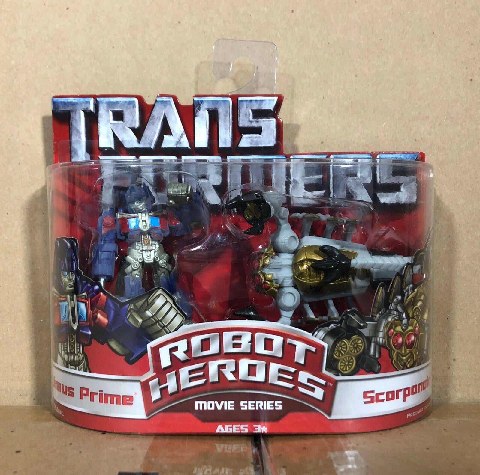 Optimus Prime & Scorponok MOSC Robot Heroes Transformers Movie
