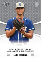 2021 Luis Rujano Leaf Perfect Game Nike AA Classic Aflac Game-Day Rookie