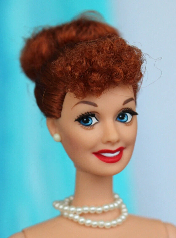 Nude Red Head I Love Lucy Barbie Doll TnT Titian Ginger Hair Rooted EyeLashes - Image 2 of 4