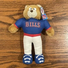 Vintage 1993 10 Inch Good Stuff SportStuff Buffalo Bills Teddy Bear Team NFL Tag