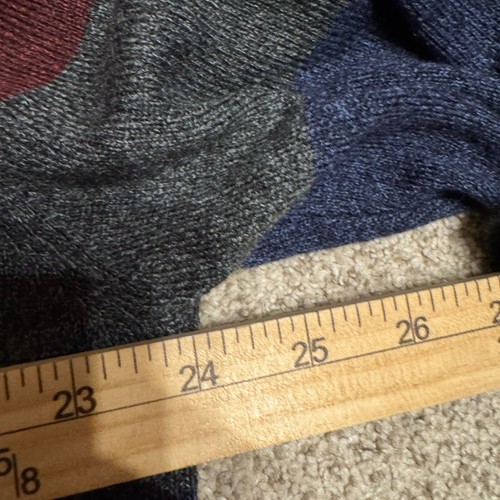 Triscots St. Raphael Sweater Men’s XL 1/4 Zip Soft Multi-Color Block Stripes - Picture 10 of 11