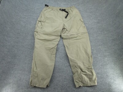 REI Pants Mens XL Brown Zip Off Leg Hiking Cargo Extra Large (Measures 34x31.5)