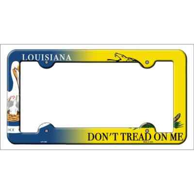 Louisiana Dont Tread Novelty Metal License Plate Frame