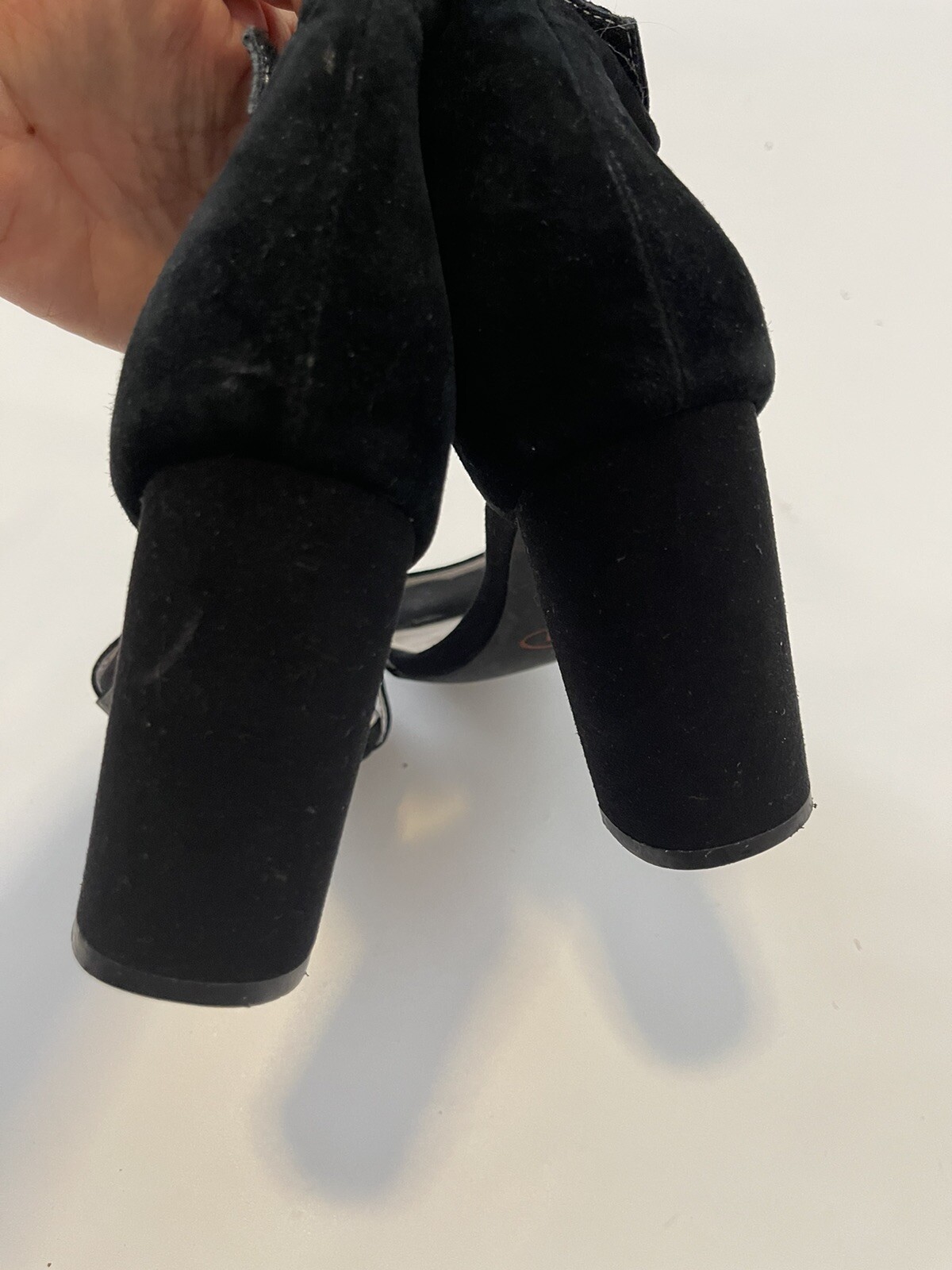 Jeffrey Campbell. Lindsay Sandal Black Suede. size 8.5 image 5