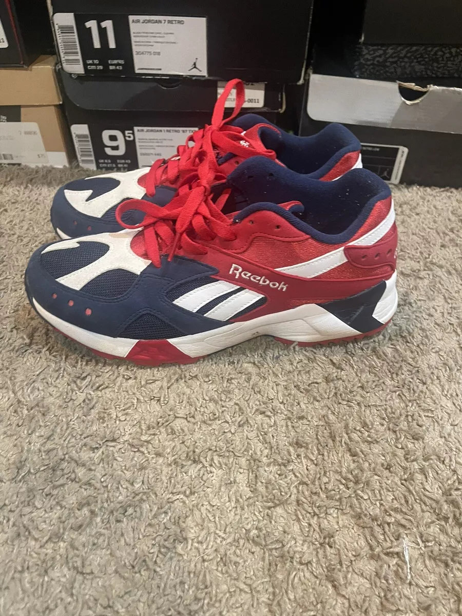 Forzado Conquistar Plata Size 9.5 Reebok Aztrek (Collegiate Navy/Red/White | eBay