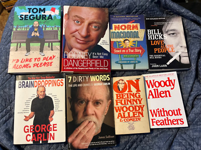 Stand Up Comedy Book Lot Norm Macdonald Hicks Segura Carlin Dangerfield Allen
