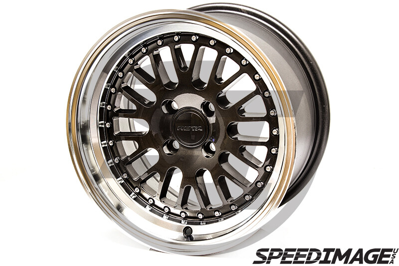ROTA FLUSH WHEELS ROYAL HYPER BLACK 15X8 4X100 +20 OFFSET