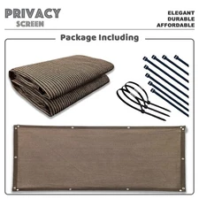 3', 4', 5', 6' Tall Balcony Fence Privacy Screen |  Windshield Shade for Garden