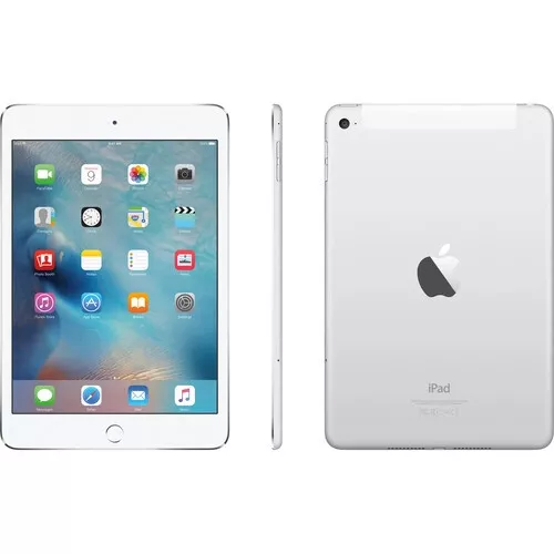 Apple iPad mini 4 64GB Retina Wi-Fi+Cellular Unlocked - Silver - VGC  (MK7Q2LL/A)