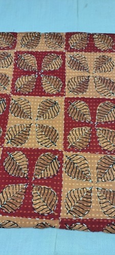 Indian Hand Block Rustic Queen Size Cotton Kantha Quilt Throw Blanket Bedspread - Picture 5 of 8