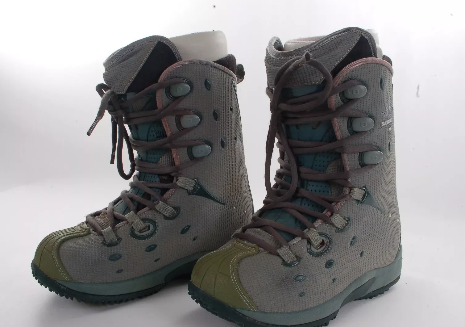 BOTTES DE SNOWBOARD FEMME BURTON SUPREME MD 7 vertes D'OCCASION comme neuf émeraude
