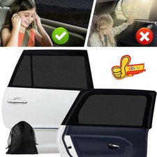 2x SCHUTZ AUTO SEITENFENSTER SONNENSCHUTZ SONNENBLENDE BABY KINDER KFZ ABDECKUNG