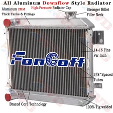 3 Row Aluminum Radiator For 1975-1979 1977 Toyota Corolla SR5 DLX 1.2L 1.6L MT