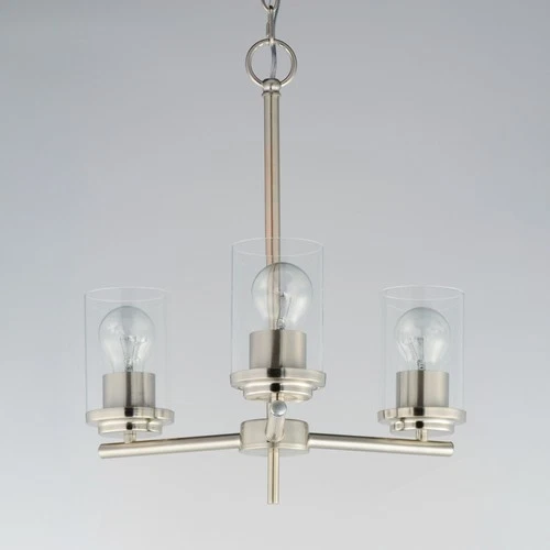 Maxim 10203CL Corona 3 Light 17"W Chandelier - Brass - Picture 5 of 12