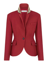 DIOR 4700 Red Wool/Silk FItted Jacket New  Authentic