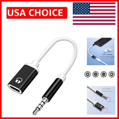 Plug and Play USB-C to 3.5mm Audio Adapter - Versatile Connectivity for Devices