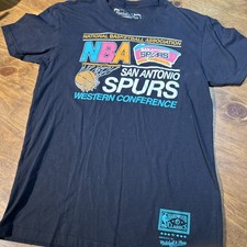 San Antonio Spurs Tee- Mitchell&Ness Medium