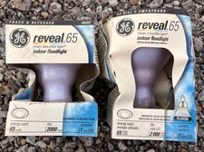 GE REVEAL 65W Indoor Floodlight Light Bulbs Track  Recessed NEW  Hard to find 