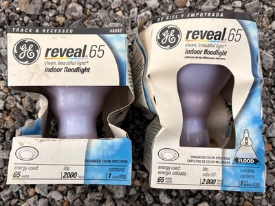 GE REVEAL 65W Indoor Floodlight Light Bulbs Track & Recessed NEW  (Hard to find)