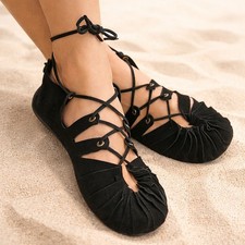 Bundschuhe Leder Schwarz  Schuhe Sandalen Larp Mittelalter Wikinger Reenactment 