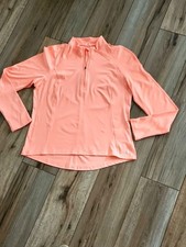Avalanche Outdoor Performance Quarter-Zip Pullover Coral Women's Size Large
