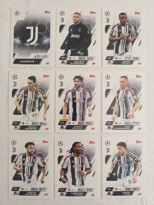 Match Attax UCC 25/26 Juventus Team Set Base Karten Full Champions League