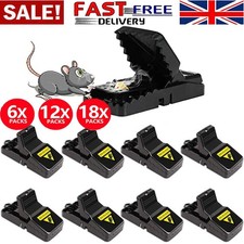 12X large Snap Mouse Rat Traps Rat Bait Rat Catcher Reusable Rodent Indoor Catch