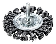 Lessmann Schaft-Rundb&uuml;rste Edelstahl gezopft 75 x 0,5 mm - 417.398