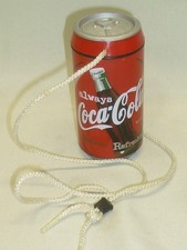 Vintage 1998 Coca-Cola 4” Soda Can Stash Compartment Rope twist off top hidden