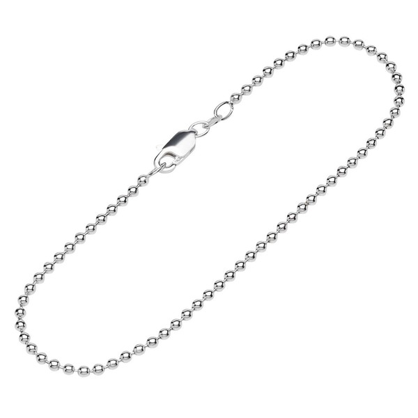 Armband 925 Sterling Silber 19Cm Kugelkette Rund Damen Designer Armbandkette-image