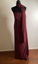 Davids Bridal Maroon Bridal Gown  Size 16