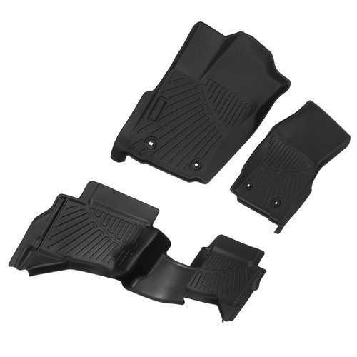 3x Floor Liner For Toyota Tacoma Double Cab 2024 2025 Rubber TPE All-Weather