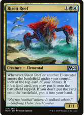 Risen Reef [Core Set 2020] Lightly Played Foil
